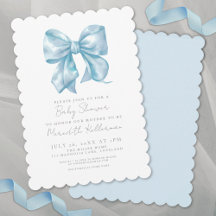 Blauer Bogen Junge Baby-Party