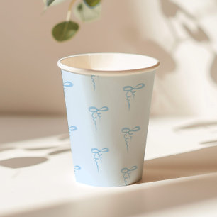 Blauer Bogen Kinderdusche Pappbecher