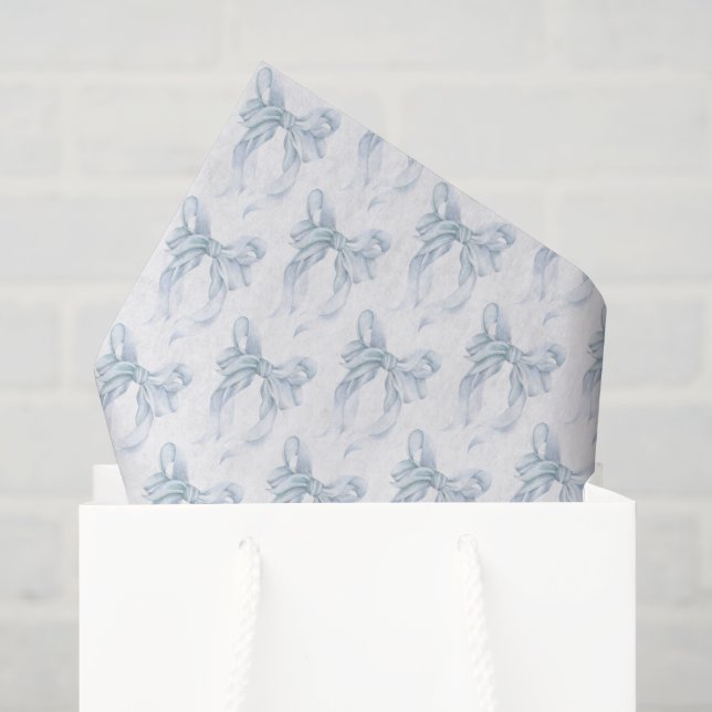 Blauer Bogen  Seidenpapier (Geschenktüte)