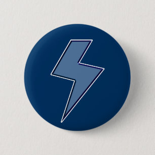 Blauer Bolzen Button