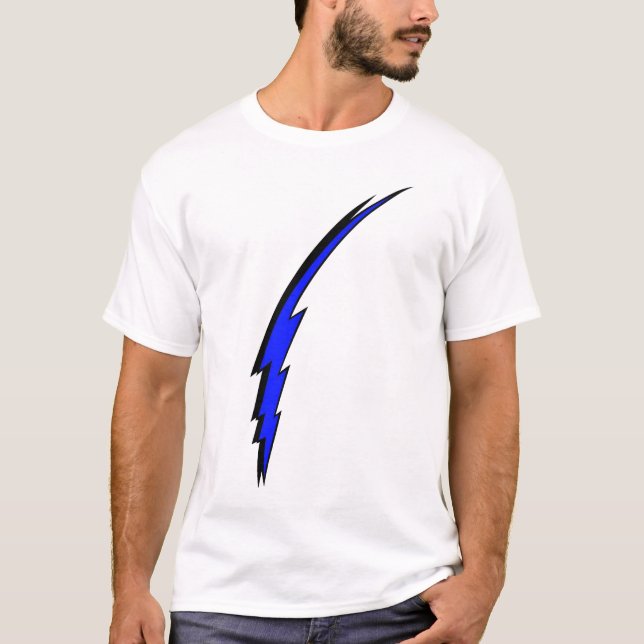 Blauer Bolzen T-Shirt (Vorderseite)