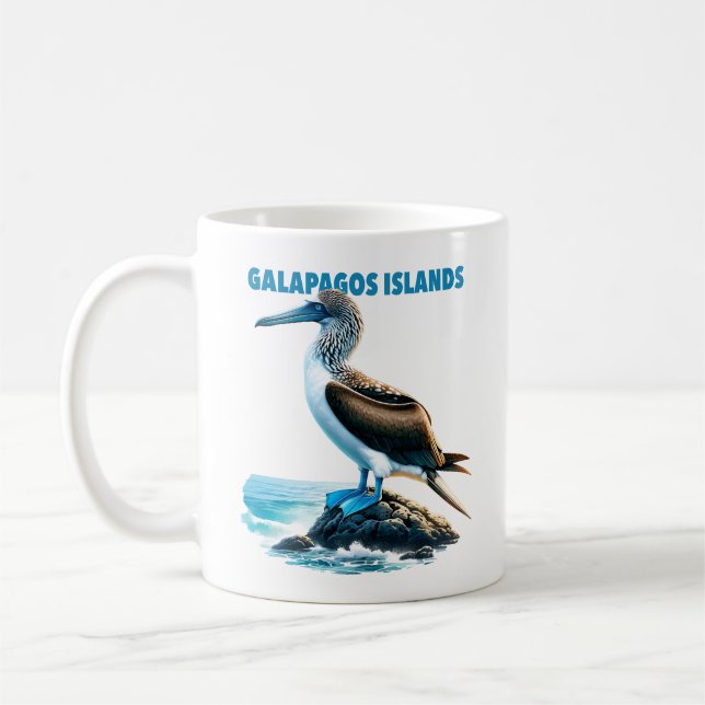 Blauer Booby Galápagos-Inseln Kaffeetasse (Links)