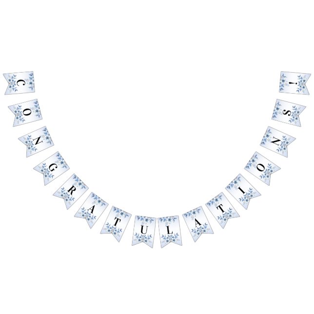 Blauer Botanischer Blumenzwerg Wimpelkette (Alle)