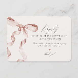 Blauer Bow Kopieren der Einladung zur Knot-Registr