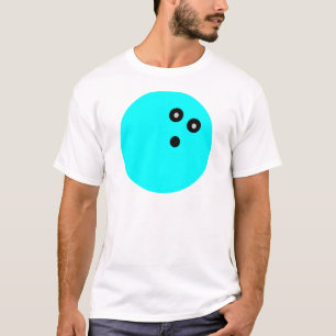 Blauer Bowling T-Shirt