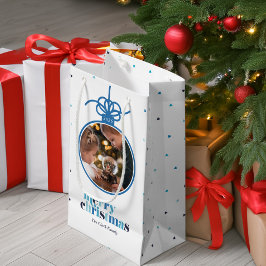 Blauer Brief Ornament Foto Kleine Geschenktüte