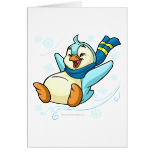 Blauer Bruce, der über Eis schiebt