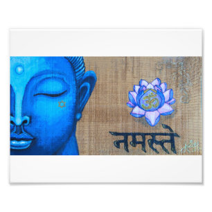 Blauer Buddha-Druck Fotodruck