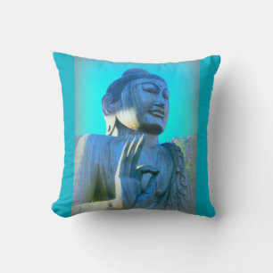 Blauer Buddha Kissen