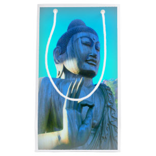 blauer Buddha Kleine Geschenktüte