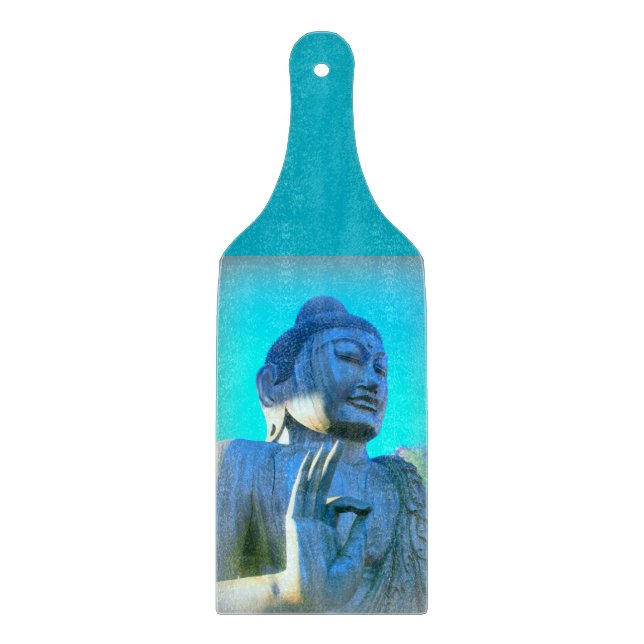 Blauer Buddha Schneidebrett (Vorderseite)
