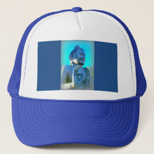 Blauer Buddha Truckerkappe