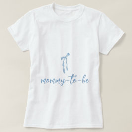 Blauer Bug einfache Jungs Baby Dusche Mami zu sein T-Shirt