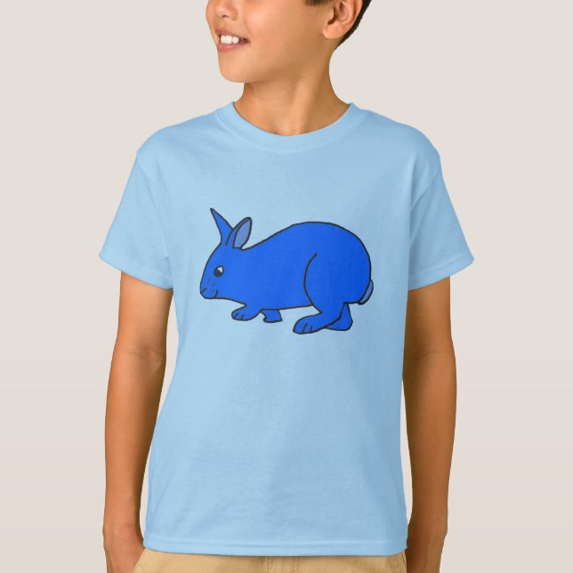Blauer Bunny Beatle T-Shirt (Vorderseite)