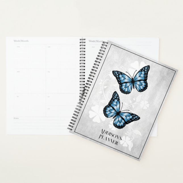 Blauer Butterfly-Planer Planer (Anzeige)