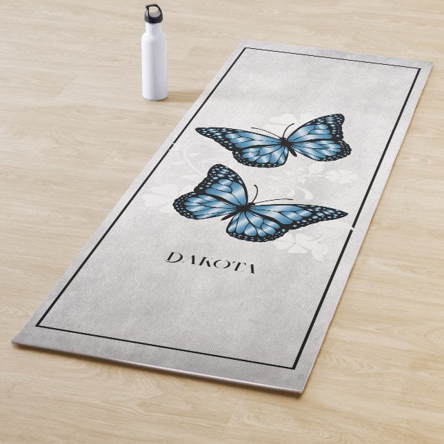 Blauer Butterfly Yoga Mat Yogamatte (Beispiel)