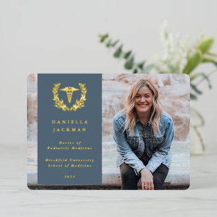 Blauer Caduceus Ankündigung des Medizinischen Absc