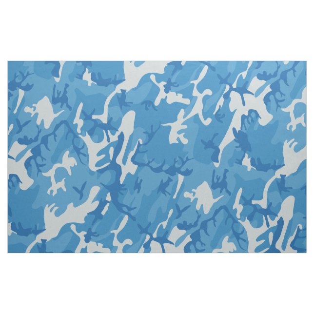 Blauer Camouflage (Ocean Sea Camouflage) Stoff (Fat Quarter (45,7 x 55,9 cm))