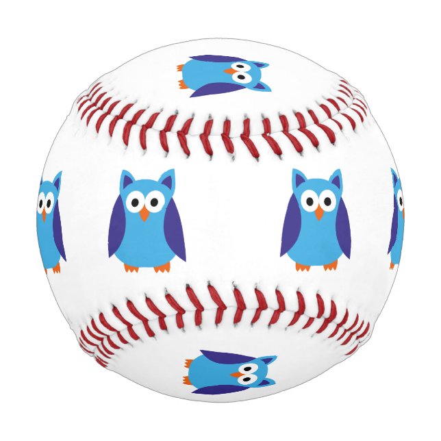 Blauer Cartoon Baseball (Vorderseite)
