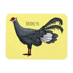 Blauer Cartoon Magnet