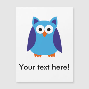 Blauer Cartoon Magnetkarte