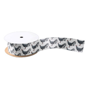 Blauer Cartoon Satinband