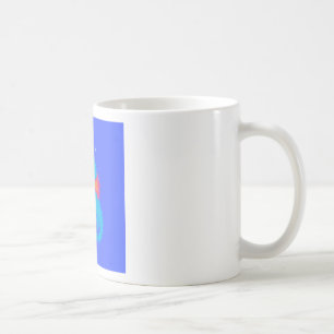 Blauer Cartoon-Seepferdchen Tasse