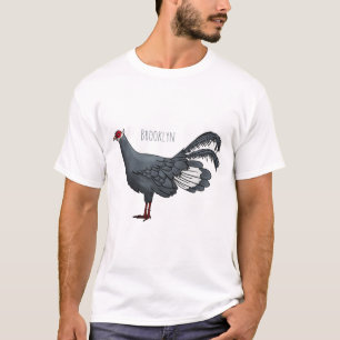 Blauer Cartoon T-Shirt