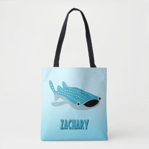 Blauer Cartoon Whale Shark Personalisiert