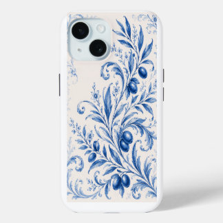 Blauer Chinoiserie-Olivenzweig-Handyhülle Case-Mate iPhone Hülle