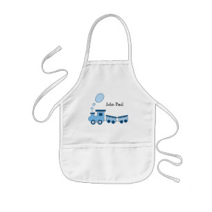 Blauer Choo Choo Zug Kinderschürze