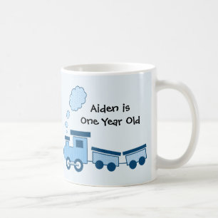 Blauer Choo Choo Zug Tasse