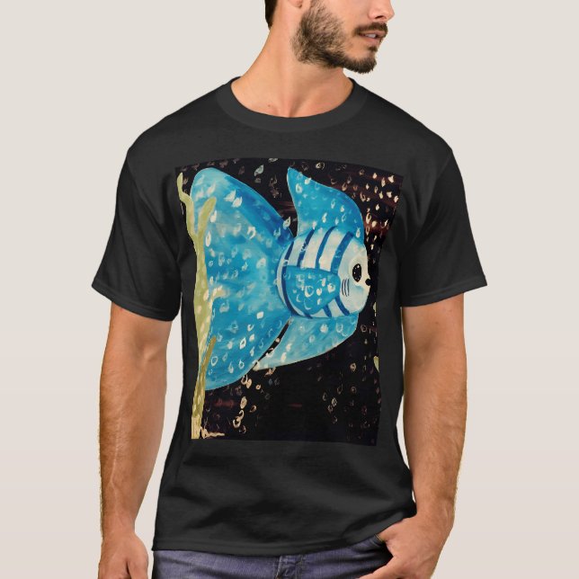 Blauer Clownfisch T-Shirt (Vorderseite)