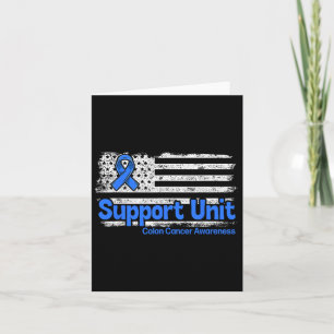 Blauer Colon Cancer Support Unit Flag Blauer Colon Karte