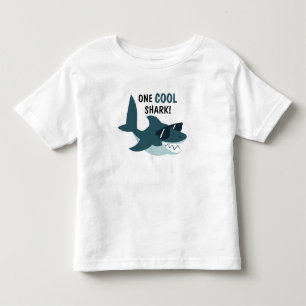 Blauer Cooler Hai mit Sonnenbrille Jungs Kinder Sh Kleinkind T-shirt