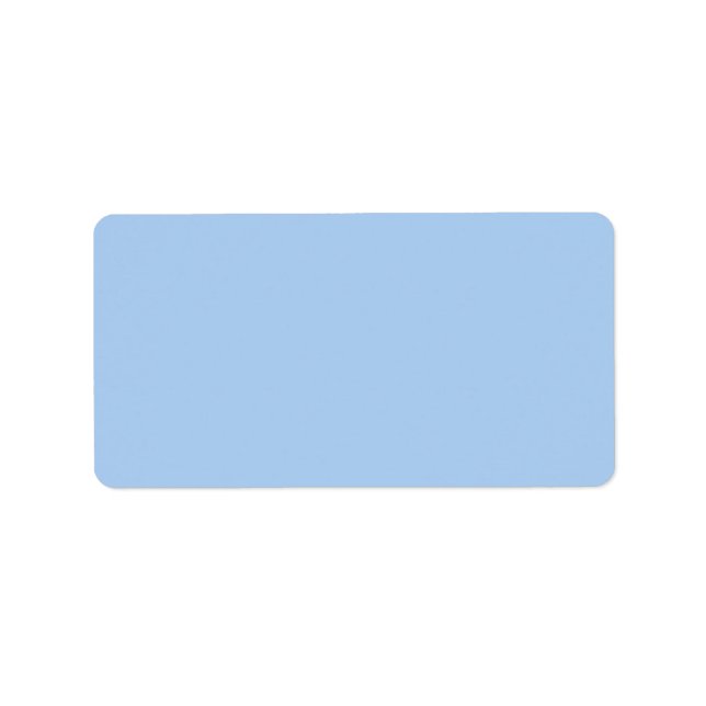Blauer Cornflower Blau Farbe Adressaufkleber (Vorne)