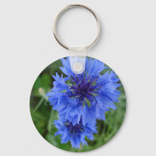 Blauer Cornflower-Schlüsselanhänger Schlüsselanhänger