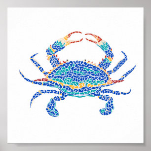 Blauer Crab Poster
