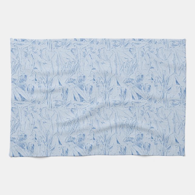 Blauer Crinkle Textur Geschirrtuch (Horizontal)