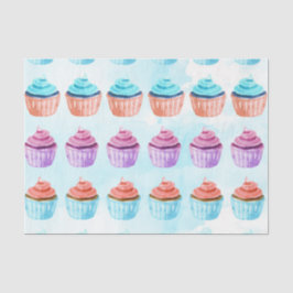 Blauer Cupcake Seidenpapier