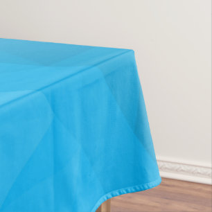 Blauer Cyan-Verlauf geometrisches Maschenmuster Dr Tischdecke