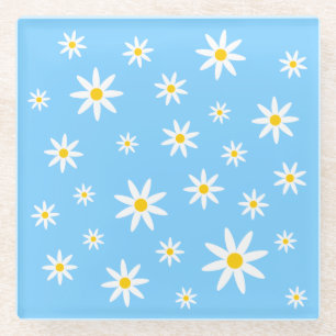 Blauer Daisy-Untersetzer Glasuntersetzer