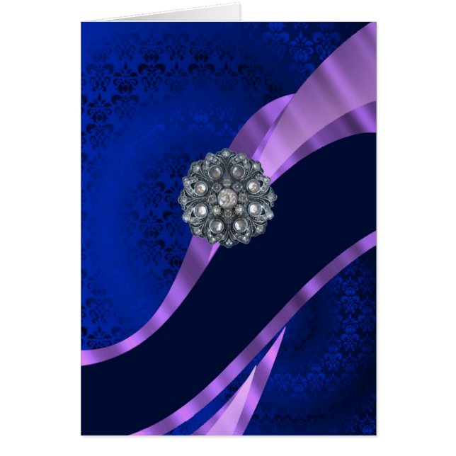Blauer Damast und Kristall (Vorne)