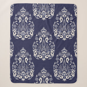 Blauer Damastenmaus Sherpadecke