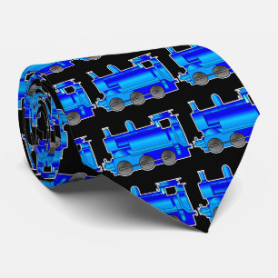 Blauer Dampfzugarrr, Eisenbahngeschenk für Eisenba Krawatte
