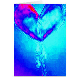 Blauer defektes Herz-Überlebender