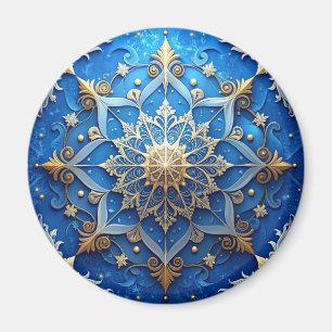 Blauer Dekorativer Weihnachts-Feiertagsmagnet Magnet
