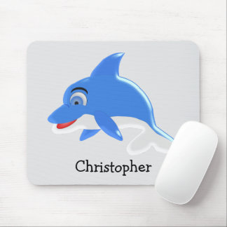 Blauer Delfin-Design Mousepad