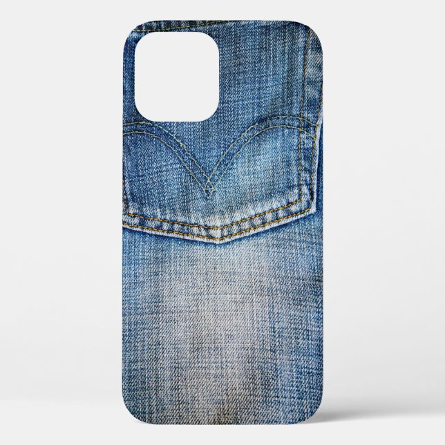 Blauer Denim Case-Mate iPhone Hülle (Rückseite)