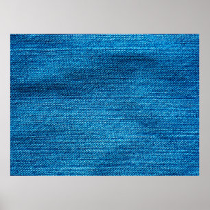 blauer Denim-Hintergrund Poster